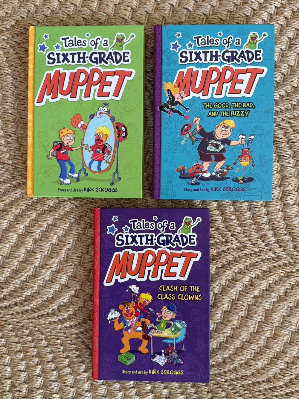 Tales of a Sixth-Grade Muppet Kids Book Hard Cover Little Brown Set of 3 EUC